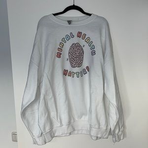 comfy mental health matters crewneck